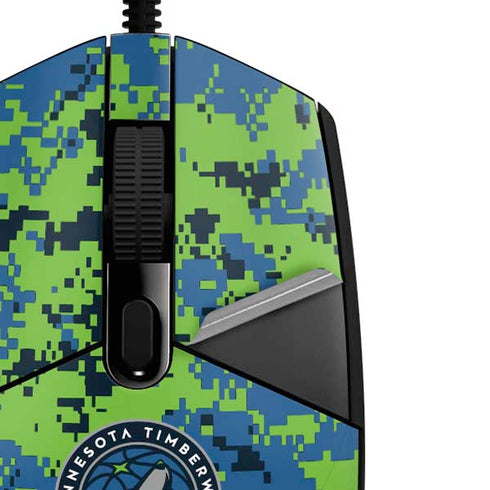 NBA Minnesota Timberwolves Digi Camo G203 Prodigy RGB Wired Gaming Mouse Skin